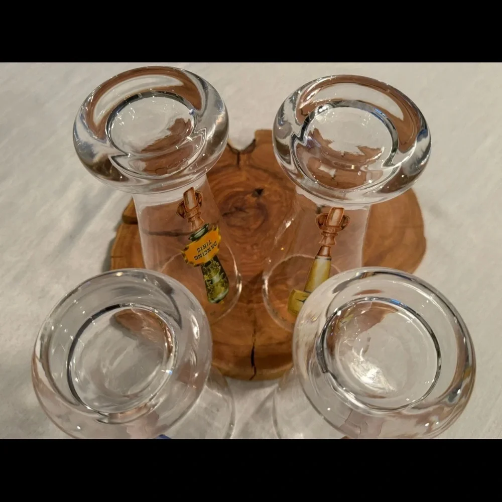 Tommy Bahama Colorful Beer Tap Handle Glass Set